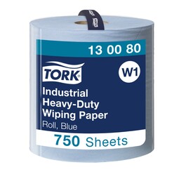 Tork Industrial Heavy-Duty Wiping Paper Blue 255M