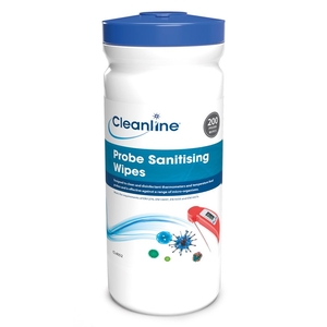 Cleanline Probe Sanitising Wipe 200 Sheets (Case 10)