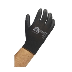 KeepSAFE PU Palm Coated Glove Black Medium (Pair)