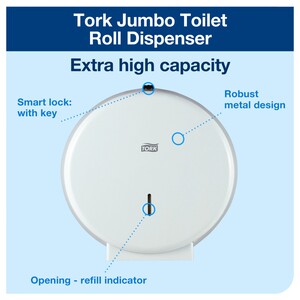 Tork Jumbo Toilet Paper Dispenser White