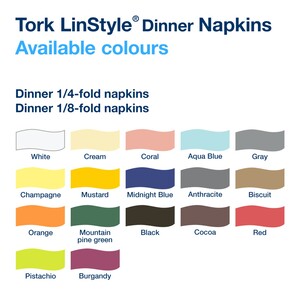 Tork LinStyle Dinner Napkin White