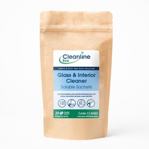 Cleanline Eco Glass & Interior Cleaner T4 Paper Sachet (Pack 20)