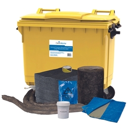 CleanWorks General-Purpose Spill Kit Wheeled Bin 600 Litre