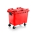 4-wheeled Waste Container Red 660 Litre
