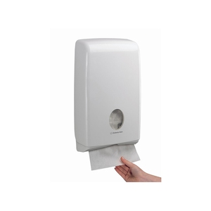 U7024 Aquarius Slimfold Hand Towel Dispenser White
