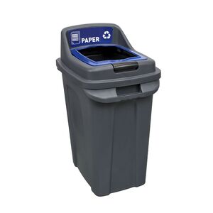 CleanWorks Recycling Paper Waste Bin Blue 70 Litre