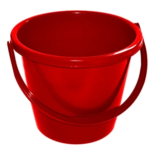 CleanWorks Plastic Bucket Red 9 Litre