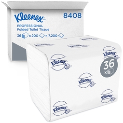 Kleenex 2Ply Folded Toilet Tissue White