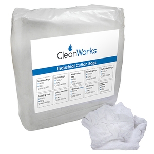 CleanWorks Towelling Rag White 20KG
