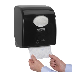 Aquarius Slimroll Hand Towel Dispenser Black