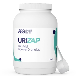 ABS URIZAP Uric Acid Digestor Granules Blue 2KG Tub