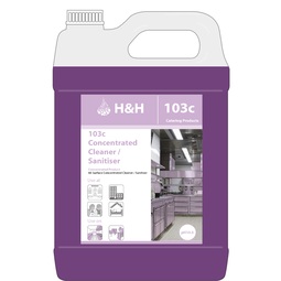 H&H Concentrated Cleaner Sanitiser 5 Litre