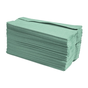 PRISTINE Standard 1Ply Recycled C-Fold Hand Towel Green