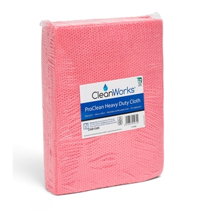 CleanWorks ProClean Heavy-Duty Cleaning Cloth Red