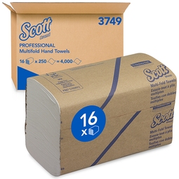 Scott Hand Towels M Fold 1Ply White (Case 4000)