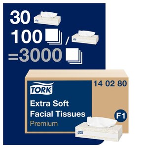 Tork Soft Facial Tissues White 100 Sheet