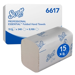 Scott Extra Hand Towel Interfold 1Ply White (Case 5100)