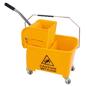 CleanWorks MicroClean 20L Bucket & Wringer Yellow