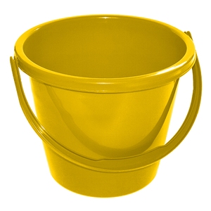 CleanWorks Plastic Bucket Yellow 9 Litre