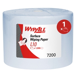 Wypall L10 Extra 1Ply Wipe Roll 1000 Sheet Blue 23.5CM