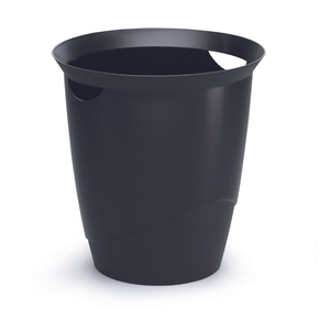 Durable Waste Bin Trend Black 16 Litre