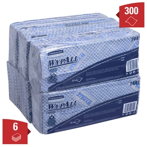 Wypall X50 Cleaning Cloth I/Fold Blue (Case 6)