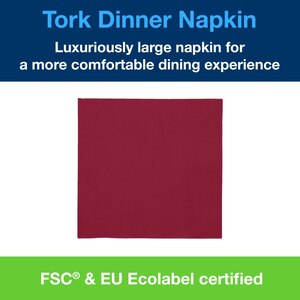 Tork Dinner Napkin Bordeaux Red
