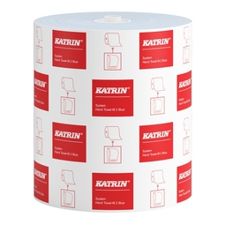 Katrin System Paper Towel Roll Medium 2-Ply Blue 130M (Case 6)
