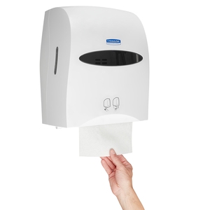 Electronic Rolled Hand Towel Dispenser White