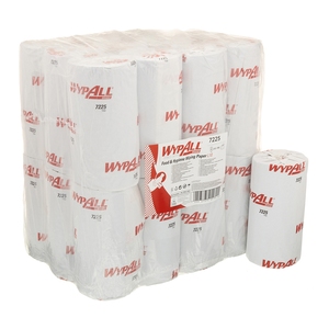 7225 WypAll 1Ply Food & Hygiene Wiping Paper L10 Compact Rolls Blue