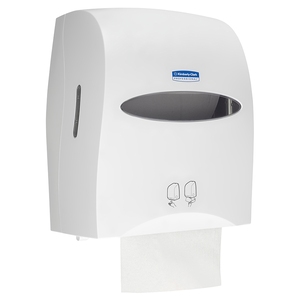 Electronic Rolled Hand Towel Dispenser White