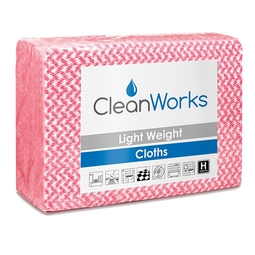 CleanWorks General-Purpose Cleaning Cloth Red