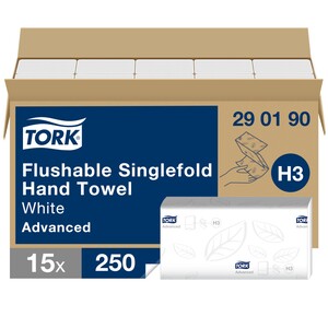 Tork Singlefold Hand Towels White