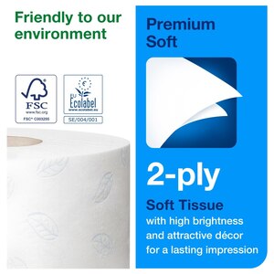 Tork Soft Jumbo Toilet Paper Roll White 360M