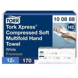 Tork Xpress Compressed Soft Multifold Hand Towels H2 White (Case 2040)