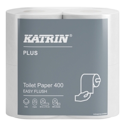 Katrin Plus Toilet Roll 2Ply EasyFlush 400 Sheet (Case 20)