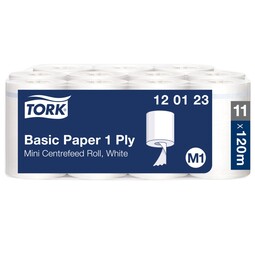Tork Basic Centrefeed Wiping Paper White 120M