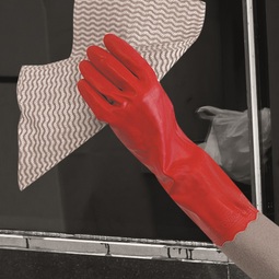 Pura Mediumweight PVC Glove EN374 Red Small