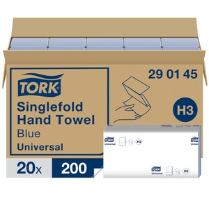Tork Singlefold Hand Towels Blue