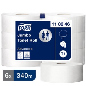 Tork Jumbo Toilet Roll 340M Case 6