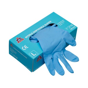KeepSAFE Disposable Nitrile Glove Powder Free Blue Medium