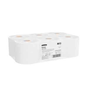 Hostess Toilet Roll Midi Jumbo 1Ply White 400M (Case 12)