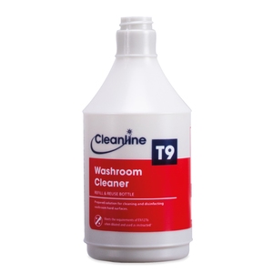 Cleanline Super T9 Washroom Cleaner Trigger Bottle (Empty) 750ML