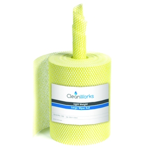 CleanWorks General-Purpose Roll-in-Box Cloth Yellow