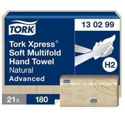 Tork Xpress Soft Multifold Paper Hand Towels H2 Natural (Case 3780)