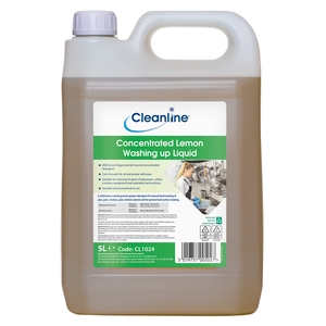 Cleanline Concentrated Lemon Washing up Liquid 5 Litre