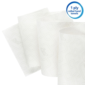 Scott Essential Hand Towel Roll 1Ply White 350M (Case 6)