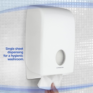 Aquarius Folded Hand Towel Dispenser White