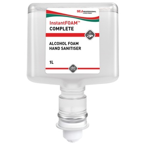 InstantFOAM Complete Alcohol-Based Foam Hand Sanitiser Touch Free 1 Litre (Case 3)