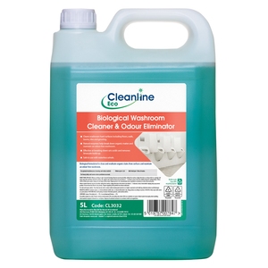 Cleanline Eco Biological Washroom Cleaner & Odour Eliminator 5 Litre